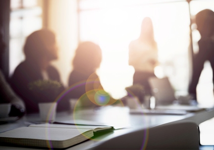 People in meeting room